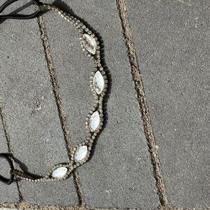 Elegant Silver Crystal Headband